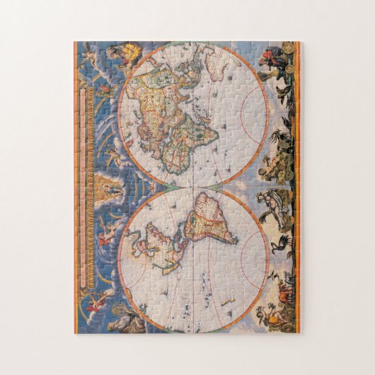 Welts-Karten-Puzzlespiel #1 Puzzle (Vertikal)