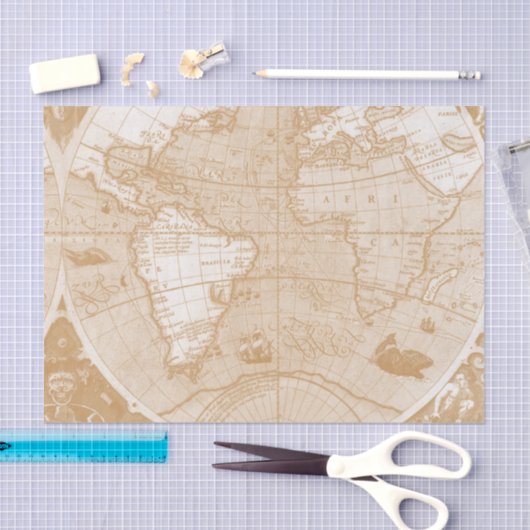 Welts-Karten-Seidenpapier Seidenpapier (Handwerk)