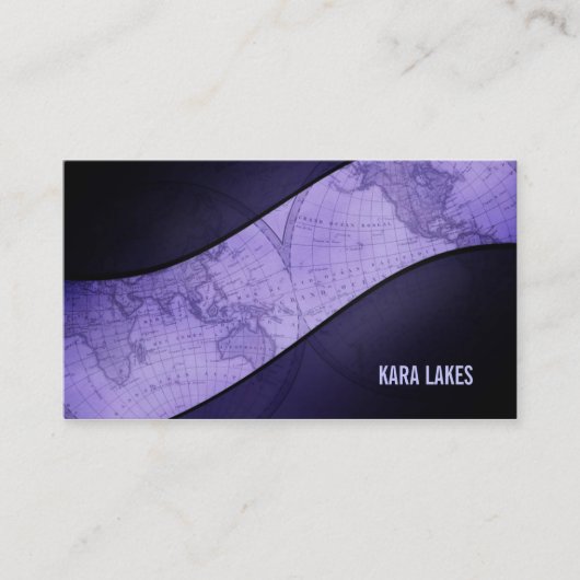 Welts-Karten-Visitenkarten Visitenkarte (Vorderseite)