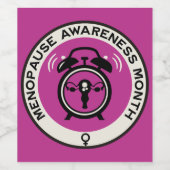 Welts menopause Monat Weinetikett (Einzelnes Label)