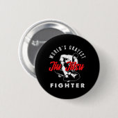 Welts Okayester Jiu Jitsu Kämpfer Martial Arts Button (Vorne & Hinten)