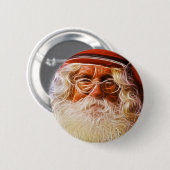 Welts-Vater-Weihnachtsweihnachtsmann-Porträt Button (Vorne & Hinten)