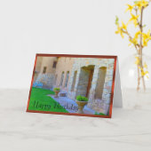 Welts-Weinkellerei-u. Fahrrad-Geburtstag Karte (Gelbe Blume)