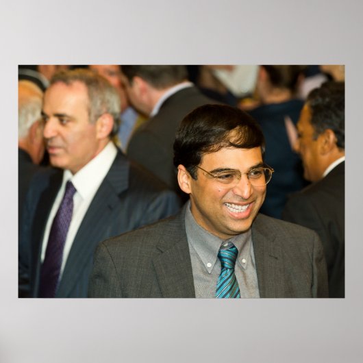 Weltschachmeister Vishy Anand Poster (Vorne)