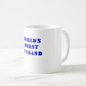 Weltschlechtester Ehemann Kaffeetasse (VorderseiteRechts)