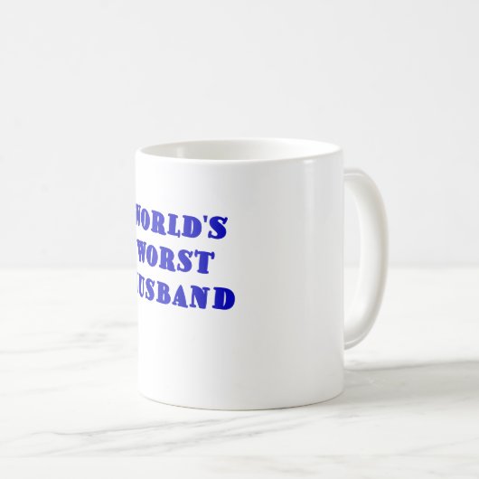 Weltschlechtester Ehemann Kaffeetasse (VorderseiteRechts)