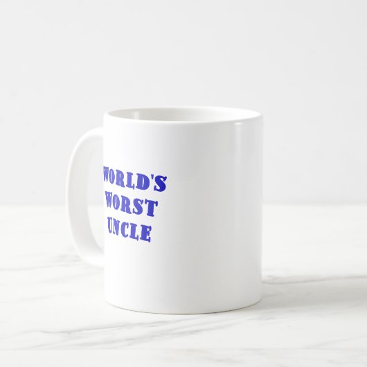 Weltschlechtester Onkel Kaffeetasse (Vorderseite Links)