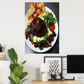 Weltschlimmstes Gericht der Welt | Art der AI Poster (Heimbüro)