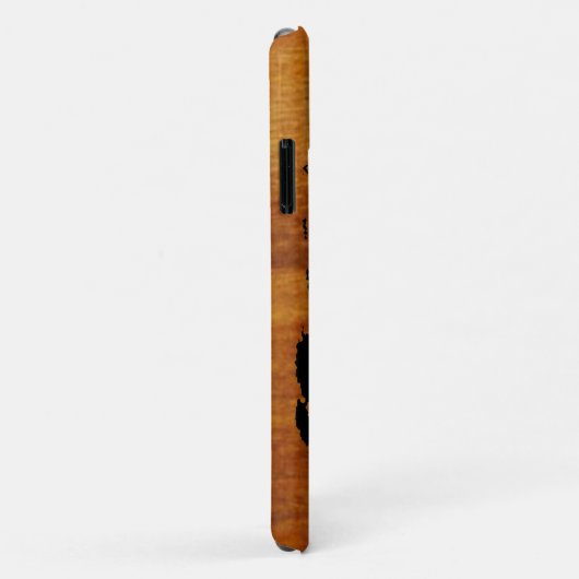 Weltschwarze grafische Karte Case-Mate iPhone Hülle (Hinten/Rechts)