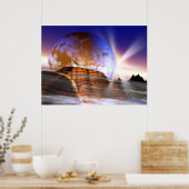 Weltsicht Poster (Küche)