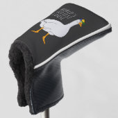 Weltsilberste Gans Golf Headcover (3/4 Vorderseite)