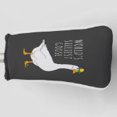 Weltsilberste Gans Golf Headcover (Vorderseite)