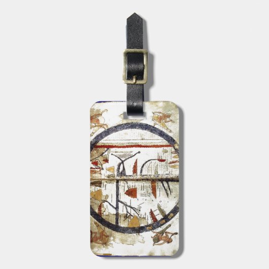 Weltskarte, 12. Jahrhundert Gepäckanhänger (Vorderseite vertikal)