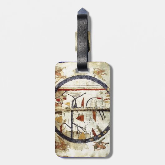 Weltskarte, 12. Jahrhundert Gepäckanhänger (Rückseite vertikal)