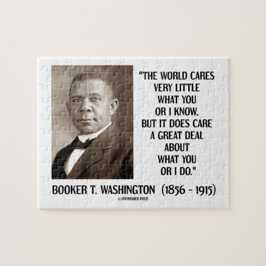 Weltsorgfalt des Disponent-T. Washington sehr Puzzle (Horizontal)