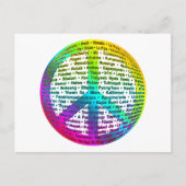 Weltsprache des Friedens Postkarte (Vorderseite)