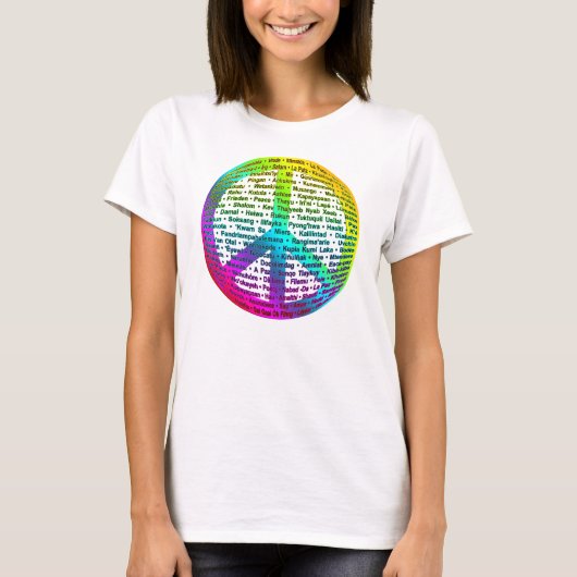 Weltsprache des Friedens T-Shirt (Vorderseite)
