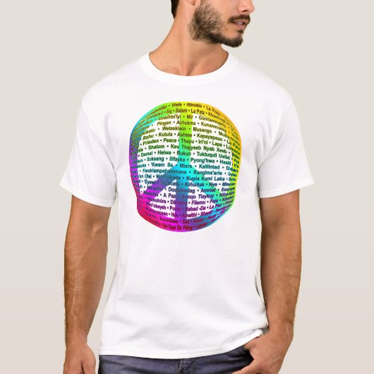 Weltsprache des Friedens T-Shirt (Vorderseite)