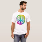 Weltsprache des Friedens T-Shirt (Vorne ganz)