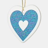 Weltsprache-Ornament Keramik Ornament (Links)