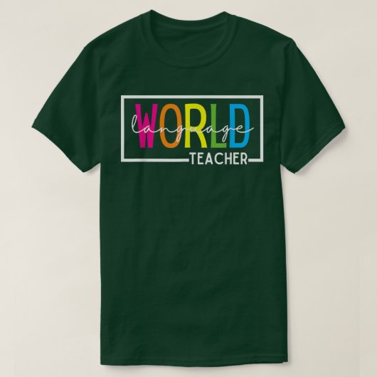 Weltsprachenlehrer T-Shirt (Design vorne)