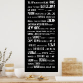 Weltstädte Poster (Küche)