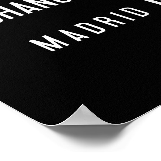 Weltstädte Poster (Ecke)