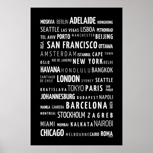 Weltstädte Poster (Vorne)