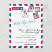 Weltstandorte NY GRIECHENLAND AU Airmail Save the Ankündigungspostkarte (Vorderseite)