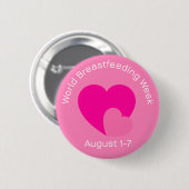 Weltstillwoche Button Pink (Vorne & Hinten)