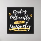 Weltsyslexie Leinwanddruck (Vorderseite)