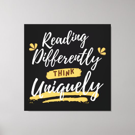 Weltsyslexie Leinwanddruck (Vorderseite)