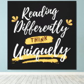 Weltsyslexie Leinwanddruck (Insitu (Holzboden))