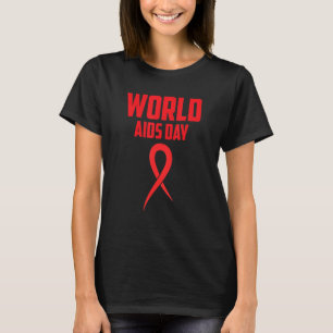 Welttag der Aids-Bekanntheit Wir tragen im Dezembe T-Shirt