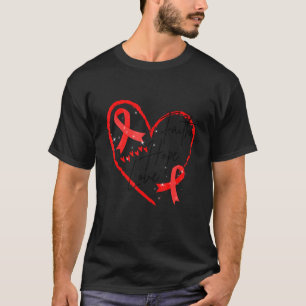 Welttag der Aids-Rote Band Glaube Hoffnung Liebe A T-Shirt
