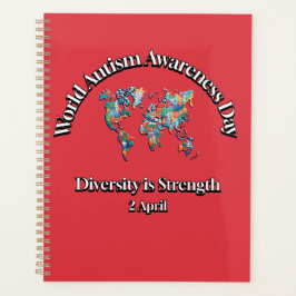 Welttag der Aufklärung über Autismus. Diversity St Planer