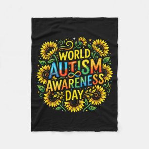 Welttag der Autismusaufklärung 2. April Band Merch Fleecedecke