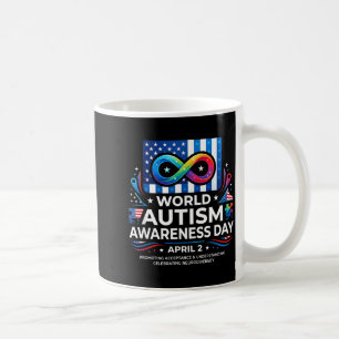 Welttag der Autismusaufklärung 2. April Band Merch Kaffeetasse