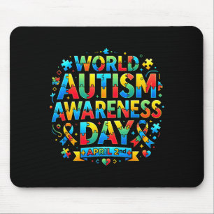 Welttag der Autismusaufklärung 2. April Band Merch Mousepad