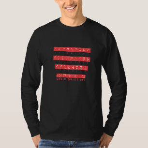 Welttag der Blindenschrift Blindheit Awareness Sol T-Shirt