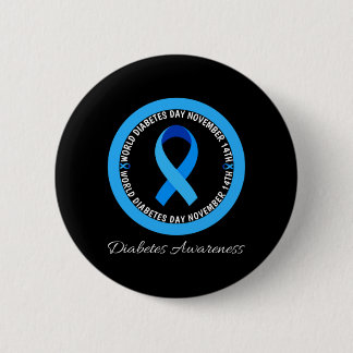 Welttag der Diabetes 2023 Typ 1 Typ 2 Diabetes Button