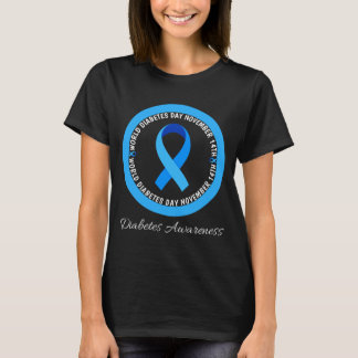 Welttag der Diabetes 2023 Typ 1 Typ 2 Diabetes T-Shirt