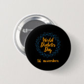 Welttag der Diabetes Button (Vorne & Hinten)