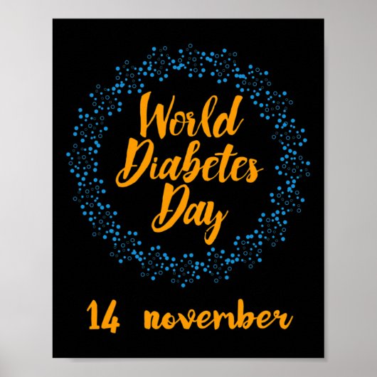 Welttag der Diabetes Poster (Vorne)