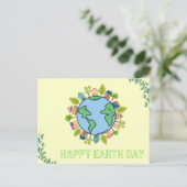 Welttag der Erde Postkarte (Stehend Vorderseite)