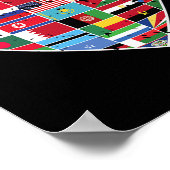 Welttag der Flaggen Poster (Ecke)