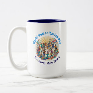 Welttag der Humanitären Hilfe   Menschlichkeit und Zweifarbige Tasse
