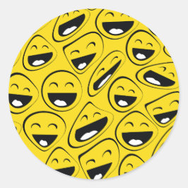 Welttag der Lachen Runder Aufkleber