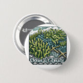 Welttag der Ozeane - Korallenriff und Klima Button (Vorne & Hinten)