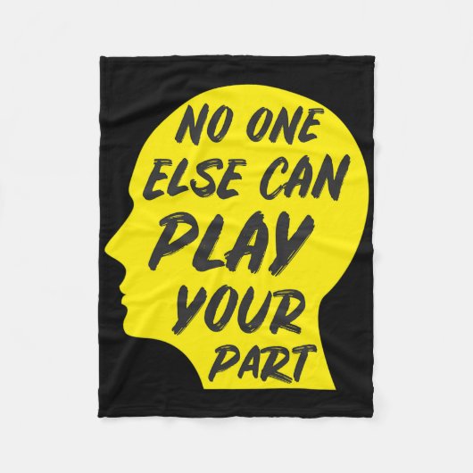 Welttag der Prävention von Suiziden Gelb 1 Fleecedecke (Vorderseite)